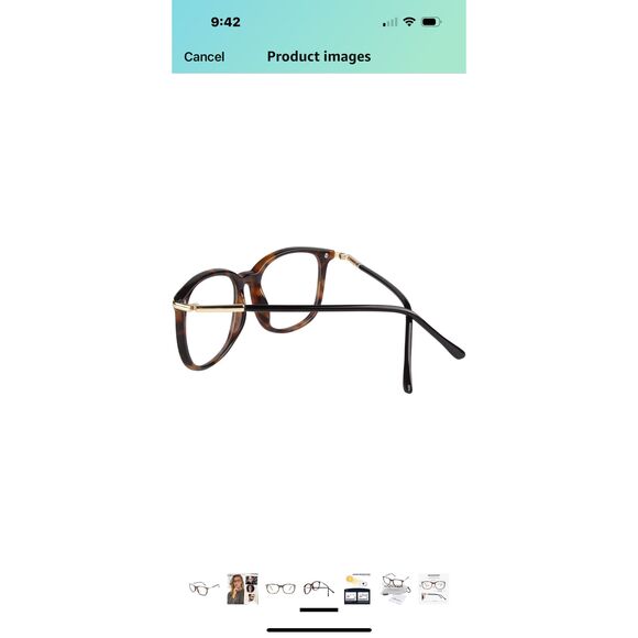 GQUEEN Fashion Fake Glasses, Non RX Clear Lens Nerd Plain Frames Womn Men 201579 - Picture 4 of 8